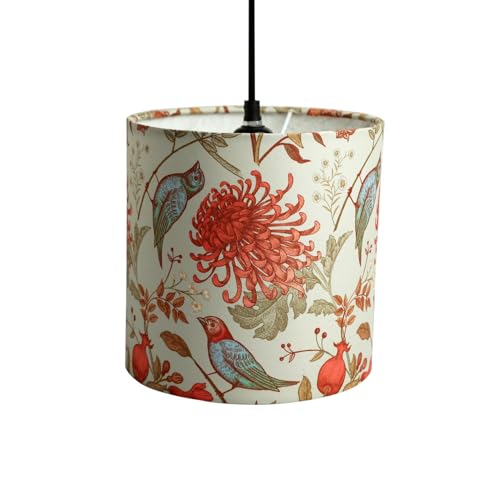 Image of ExclusiveLane 'Chirping Birds' Pendant Hanging Lights for Living Room (Set of 2, 8.1 Inch, Cotton Wrapped Over Polyvinyl) |Pendant Lights for Ceiling Lights for Living Room Hanging Lamps for Bedroom