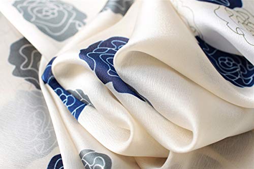Ymxhhb Silk Scarf 100% Mulberry Silk Fashion Scarves Long Lightweight Shawl Wrap (6719) #TOP1