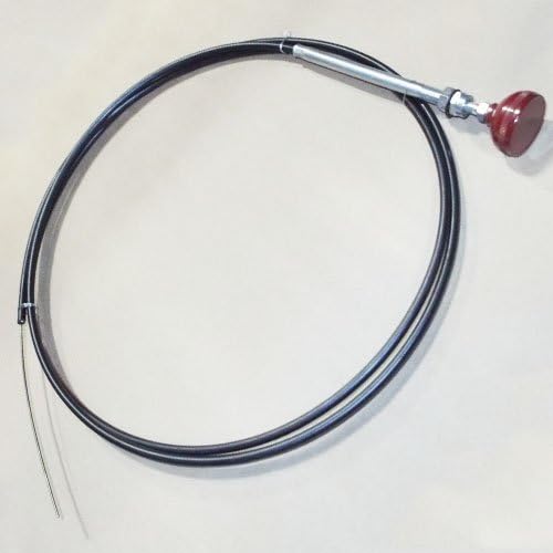 12 Ft PTO Push/Pull Control Cable Assembly with Knob - Replaces for Muncie 2570-12/2570-15, Spicer 32834615X, Buyers Products R38D6X12 R38D6X15, Genuine Newstar S40990 (Universal PTO Cable)