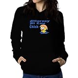 Teeburon Attorney at Law Chick Women Hoodie Black