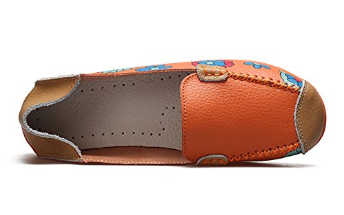 Image of VenusCelia Women's Floral Comfort Walking Flat Loafer