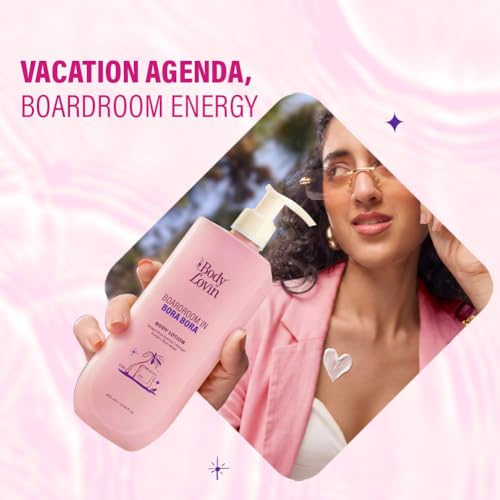 Image of Plum BodyLovin' Boardroom In Bora Bora Body Lotion | Hydrating & Brightening Body Lotion | Lightweight Hydration | Dragonfruit Extract, Mango Butter & Rice Water | Sweet Tropical Fragrance | 400 ml