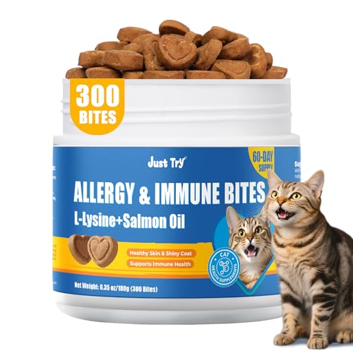 Just Try 300 Bites Allergy & Immune Bites for Cats