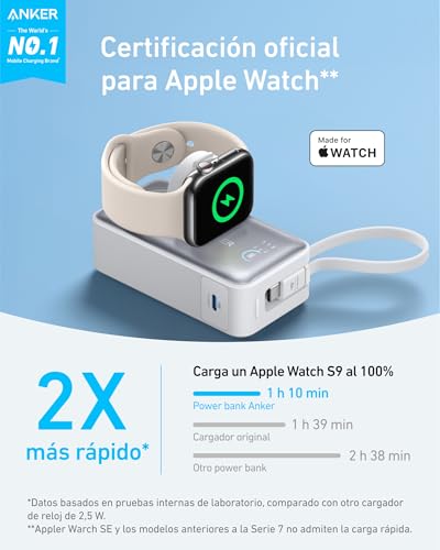 Anker MagGo Power Bank 10,000 mAh para Apple Watch y más - Imagen 2