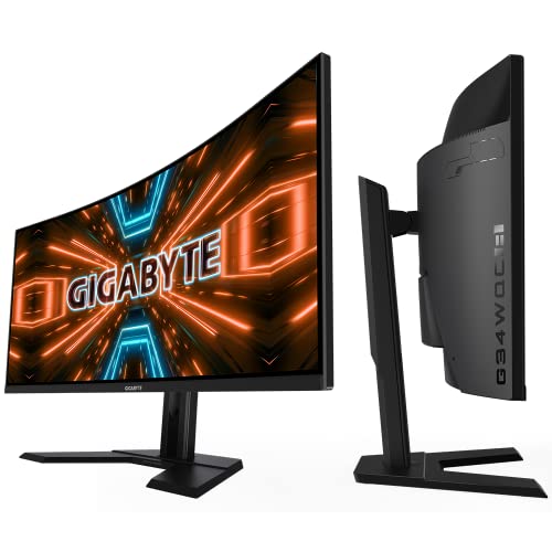 Image of GIGABYTE G34WQC A 34 inch 144Hz Ultra-Wide Curved Gaming Monitor, 3440 x 1440 VA 1500R Display, 1ms (MPRT) Response Time, 90% DCI-P3, VESA Display HDR400, FreeSync Premium, (G34WQC A)