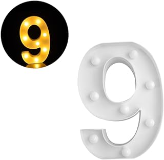 Angoily LED Decor LED Number Lamp LED Number Sign LED Night Light Number Lights Letter Light Girl Heart