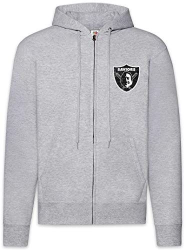 Sweat à Capuche Saviors Logo Zip Veste Sweat-shirt Urban Backwoods Homme Coton