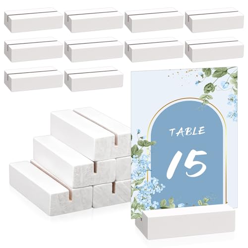 ISUSSER Wood Table Number Stands