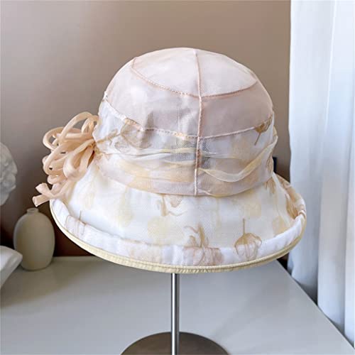 Silk Hat Children's Silk Fisherman's Hat Color Contrast Three-Dimensional Flower Pot Hat4