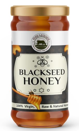 Image of Indu Foods Blackseed Honey, 100% Virgin Raw & Natural, Organic, 750 g