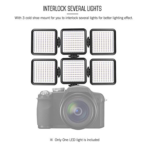 Docooler Andoer W81 Mini Câmera Interlock Led Painel De Luz 6.5 W Dimmable 6000 K Filmadora Lâmpada