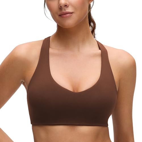 CRZ YOGA Butterluxe Racerback Sports Bra for Women