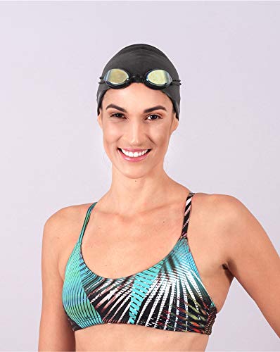 Fabíola Molina Top Para Natação Comfort Master 922, Multicolorido, Tamanho P/S