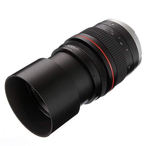Fotga Lente telefoto fixa F2.8 manual de 135 mm, moldura completa para câmeras Canon EOS 5D2 5D3 5DI