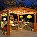 52FT Outdoor LED String Lights Shatterproof UL Listed 2FT Spacing with 26 Plastic Bulbs, Commercial Grade Hanging Lights String 24 Sockets, Decorative Patio Lights for Backyard Garden Party Bistro