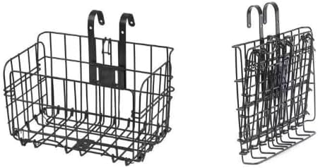 自転車カゴ バスケット 自転車用バスケット 折りたたみ式カゴ うしろ用バスケット 前かご 折りたたみ 大容量 取り付け 簡単山地車