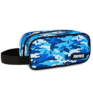 Fortnite Federmäppchen Junge, Camo Mäppchen Jungen, Gaming School Supplies (Blau Camo)