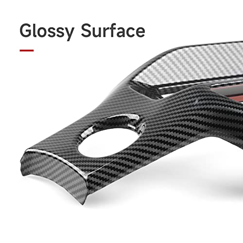 Image of Center Console Dashboard Cover Decals for 2022-2026 Honda Civic 11th Gen Accessories ABS Carbon Fiber Interior Stickers