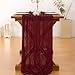 Socomi Burgundy Red Christmas Table Runner Cheesecloth Boho Rustic Gauze 120 inch 10FT Cheese Cloth Runner for Wedding Party Baby Shower Birthday Home Decor Holiday Decorations