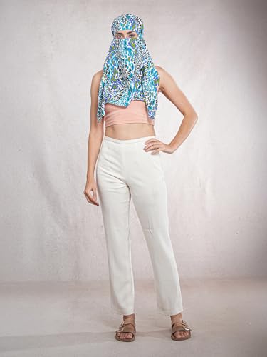 Image of Multipurpose Mask Cum Scarf for Women Cotton I Face Cover for Women I Sun Protection and Summer Wear Scarf