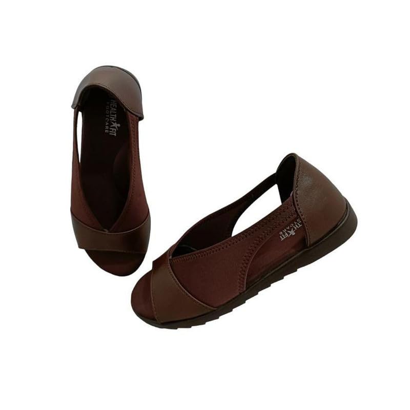 Image of HEALTH FIT Extra Soft Ortho Care Diabetic & Orthopedic Sandal /Doctor Sandal-With Arch Support & Back Support Footwear & stylish for Girl's /Women's