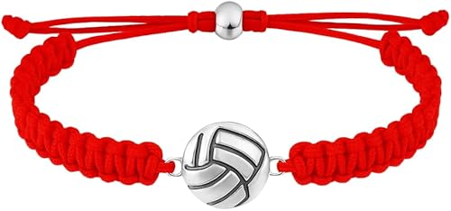 Miniatura 15 de Sportybella Volleyball Charm Bracelet- Adjustable Bracelets with Volleyball Charm. Ideal Volleyball Gifts & Souvenir for Volleyball Players. Unisex