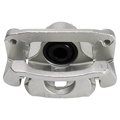 Image of TRQ Rear Driver and Passenger Side Brake Caliper Set Caliper Brackets Hardware Compatible with 15-19 Chevrolet Colorado 15-19 GMC Canyon