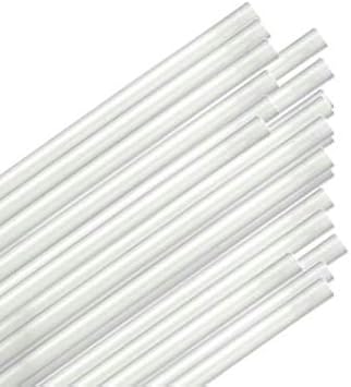 Jumbo 10.25 "CLEAR Drinking Straw 250 / box by Goldmax ، مثالي للصودا والشاي والماء