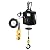 MuChaIOAK Electric Hoist Winch, Electric Hoist Winch Portable 3-in-1 Winch with Wire&Wireless Remote Control Powerful Electric Hoist 110V 1500W 1100 LBS (Black)