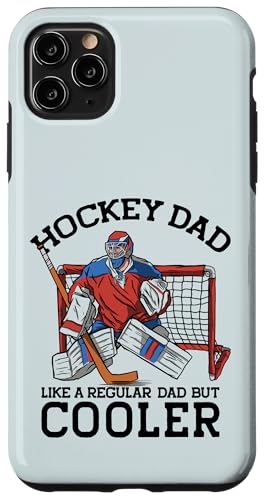 ホッケー DAD Like a Regular Dad But Cooler Funny Father Meme スマホケース iPhone 11 Pro Max 用