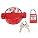 BORDSTRACT Lockout Tagout Valve Lock with Safety Padlock, Heatproof Impact Resistant Key Fob Kits, for Gas Water Spigot
