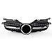 Cnkaka036 Automative Front Bumper Upper Grille Grill Cover Trim for Mercedes Benz SLK Class R170 1998-2004, Style, Black