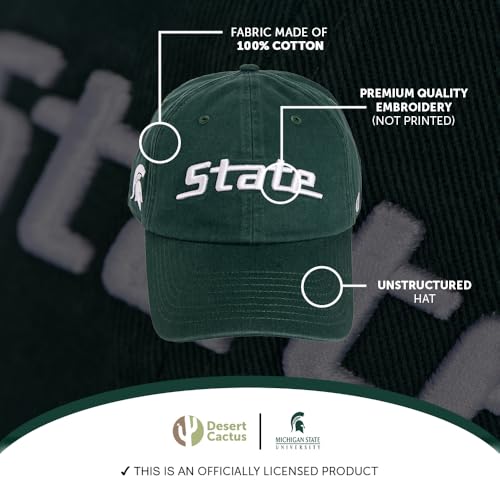 Gorra bordada ajustable Verde Spartans MSU miniatura 3