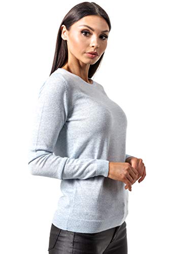 Women's Cashmere Soft Merino Wool Sweater Crew Neck Pullover Top4