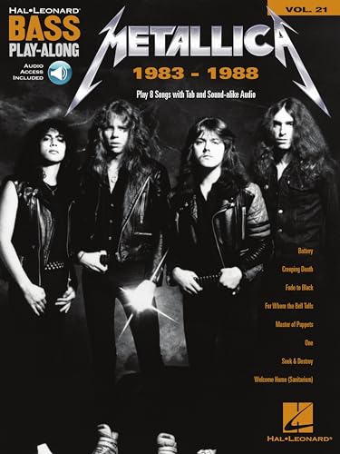 Metallica: 1983-1988: Bass Play-Along Volume 21 (English Edition)