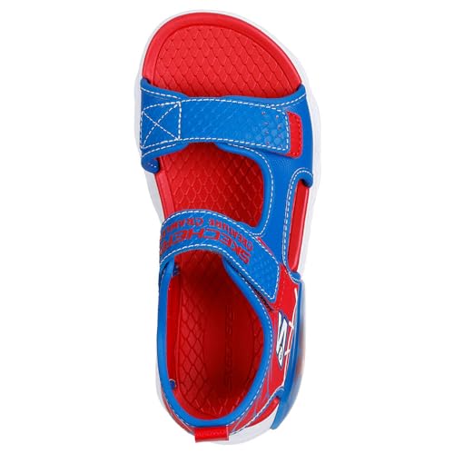 Skechers Bambino Creature-Splash - Bugtacular Sandali In Blu/Rosso, Taglia 35.5, Lavabile In Lavatrice - 5