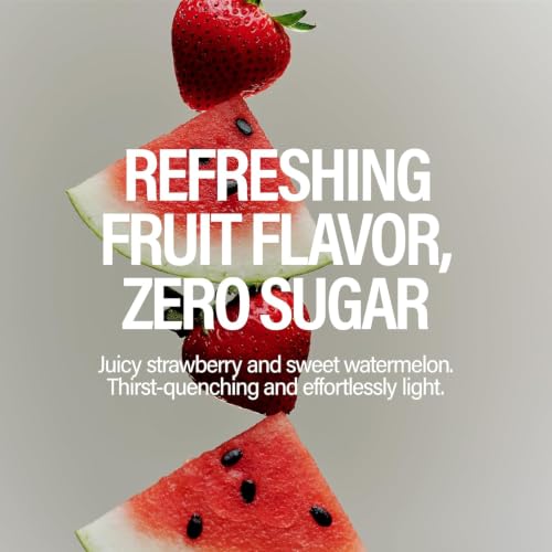 Image of GURU Zero Sugar Energy Drink, Strawberry Watermelon, 12 Fl Oz, 12 Pack | 140 MG Natural Caffeine for Workouts, Performance & Midday Boost, With Real Fruit Juice, L-Theanine, Plant Based, Gluten Free