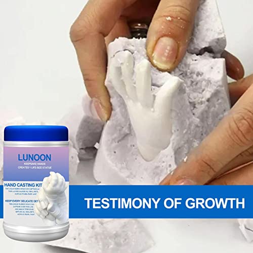 Diy Hand Casting Kit, Creative Family Couples Hand Molding Kit, Hand Mold Plaster Casting Diy Keepsake Hands Sculpture Kit, Plaster Hand Mold Casting Kit Craft Couples Gifts Home Decor #TOP4