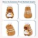 Ditucu Cute Capybara Plush with Cooking Chef Hat 13 inch French Baguette Bread Capibara Stuffed Animal Soft Plushies Toys Gifts for Kids Brown