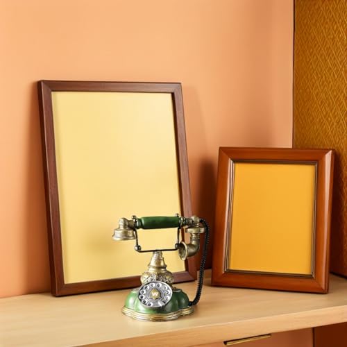 Teléfono antiguo de disco de resina para decoración de ventana y hogar 4
