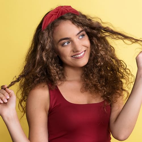 Siquk SA-23-146 12 Pieces Knotted Hair Turband For Women - Colorful Fabric Headbands In 12 Colors thumb #5