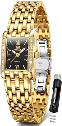 Image of OLEVS Women Watches Diamond Fashion Dress Elegant with Date Ladies Watch | Original Import Dress Gift,Diamond,Easy to Read Chronograph women's Watch