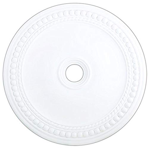 Image of Livex Lighting 82077-03 Wingate Ceiling Medallion, White, 2.5H x 36Dia