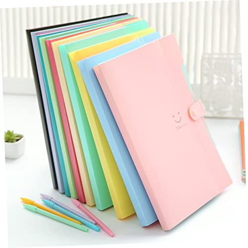 STOBOK 5 Pasta Sanfona Organizador De Pasta De Arquivo Pastas Para Carteira Organizador De Arquivos