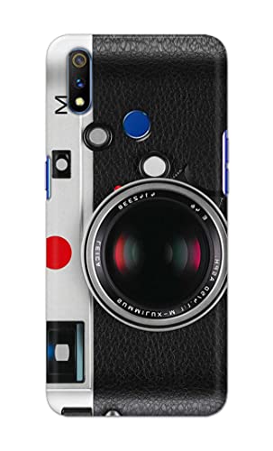 Image of Printed Hard Back Cover Case for Realme 3 Pro Back Cover (Vintage Camera) -1302