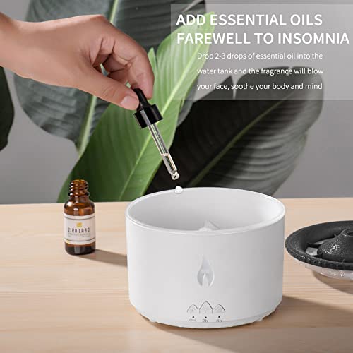 Ultrasonic Essential Oil Diffuser 2 Mist Modes Flame & Volcano Light 300Ml Aromatherapy Humidifier Timer & Auto Shut-Off Aroma Diffuser For Tiktok Bedroom Spa Yoga Office Gift Ideal For Women #TOP4
