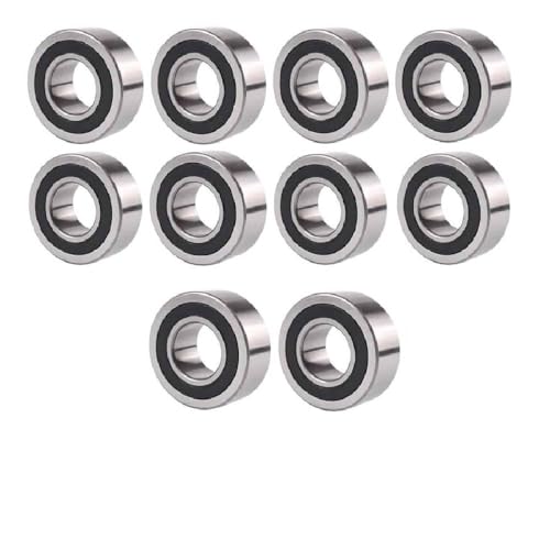RITZ INDUSTRIAL 5304-2RS C3 Double Row Angular Contact Ball Bearing 20mm X 52mm X 22.2mm Double Lip Seal (Pack 10)