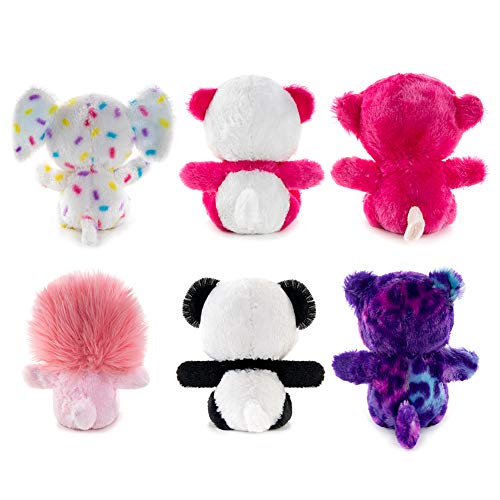 My OLi 5" Plush Toys Set Stuffed Animals Bundle of Zoo Animal Toys Lion/Monkey/Elephant/Pink Bear/Purple Bear/Panda Stuffed Animals Pack of 6 for Babies Kids Girls Boys - Thumbnail 4