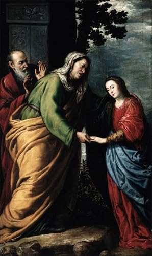 Toile la Visitation d'Antonio De Pereda - Impression affiche de arts 60x90cm