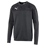 Oversized Fit PUMA Herren Cup Casuals Sweat Sweatshirt, Asphalt-Whisper White, S